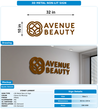 CUSTOM MOCKUP SIGN FOR Sydney lambert