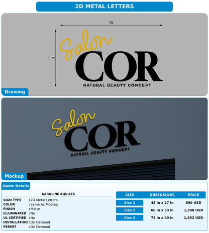 CUSTOM MOCKUP SIGN FOR Karoline Aquiles