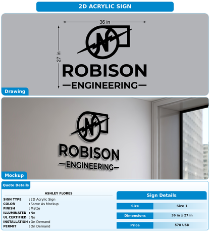 CUSTOM MOCKUP SIGN FOR Ashley Flores