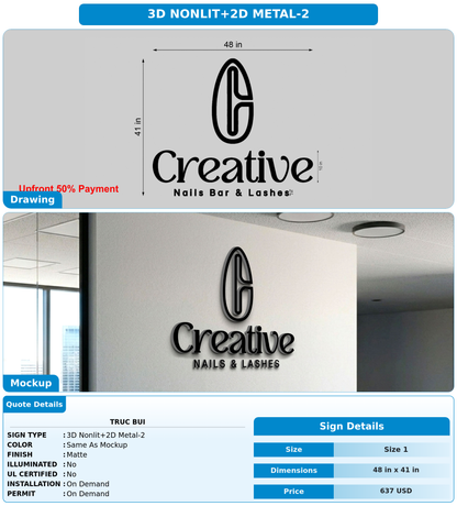 CUSTOM MOCKUP SIGN FOR Truc Bui