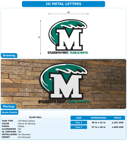 CUSTOM MOCKUP SIGN FOR Ellen Hall