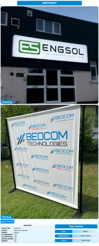 CUSTOM MOCKUP SIGN FOR anthony