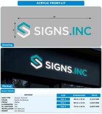 CUSTOM MOCKUP SIGN FOR anthony