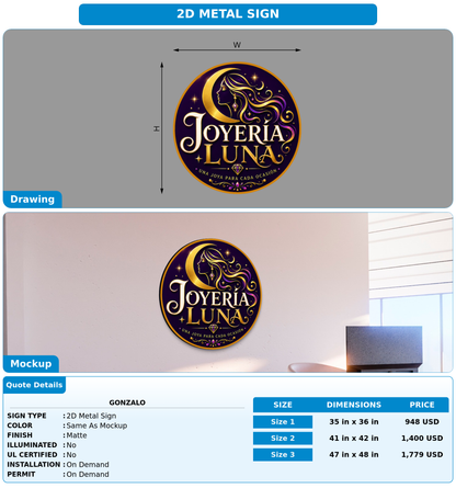 CUSTOM MOCKUP SIGN FOR Gonzalo