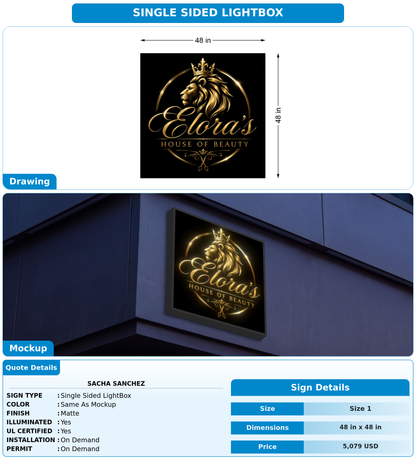 CUSTOM MOCKUP SIGN FOR Sacha Sanchez