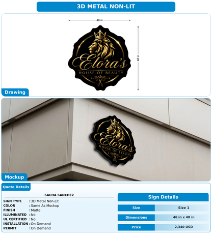 CUSTOM MOCKUP SIGN FOR Sacha Sanchez
