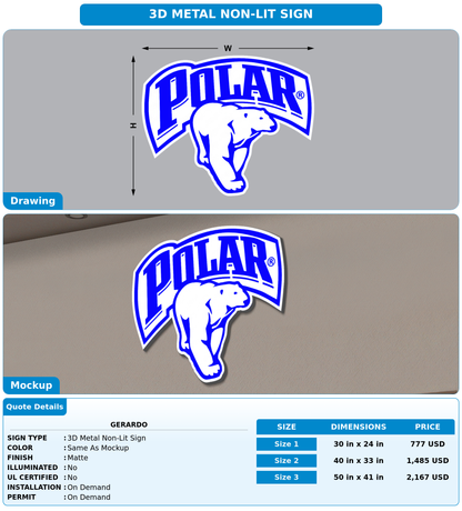 CUSTOM MOCKUP SIGN FOR Gerardo