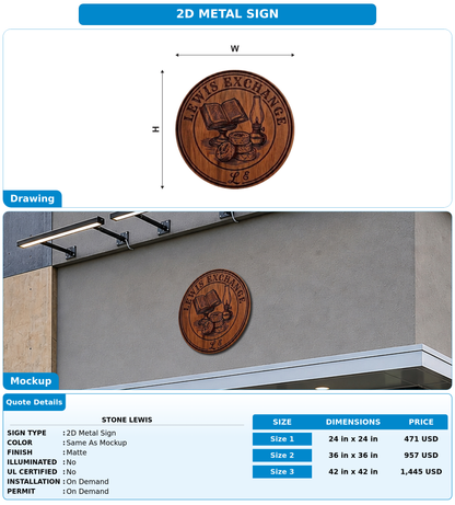 CUSTOM MOCKUP SIGN FOR Stone Lewis