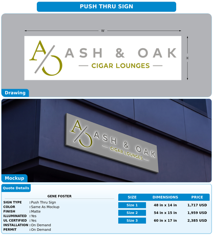 CUSTOM MOCKUP SIGN FOR Gene Foster
