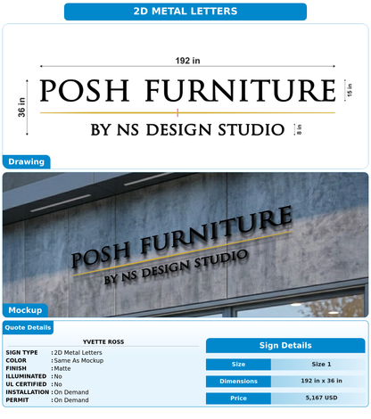 CUSTOM MOCKUP SIGN FOR Yvette Ross