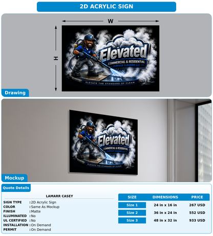 CUSTOM MOCKUP SIGN FOR Lamarr casey