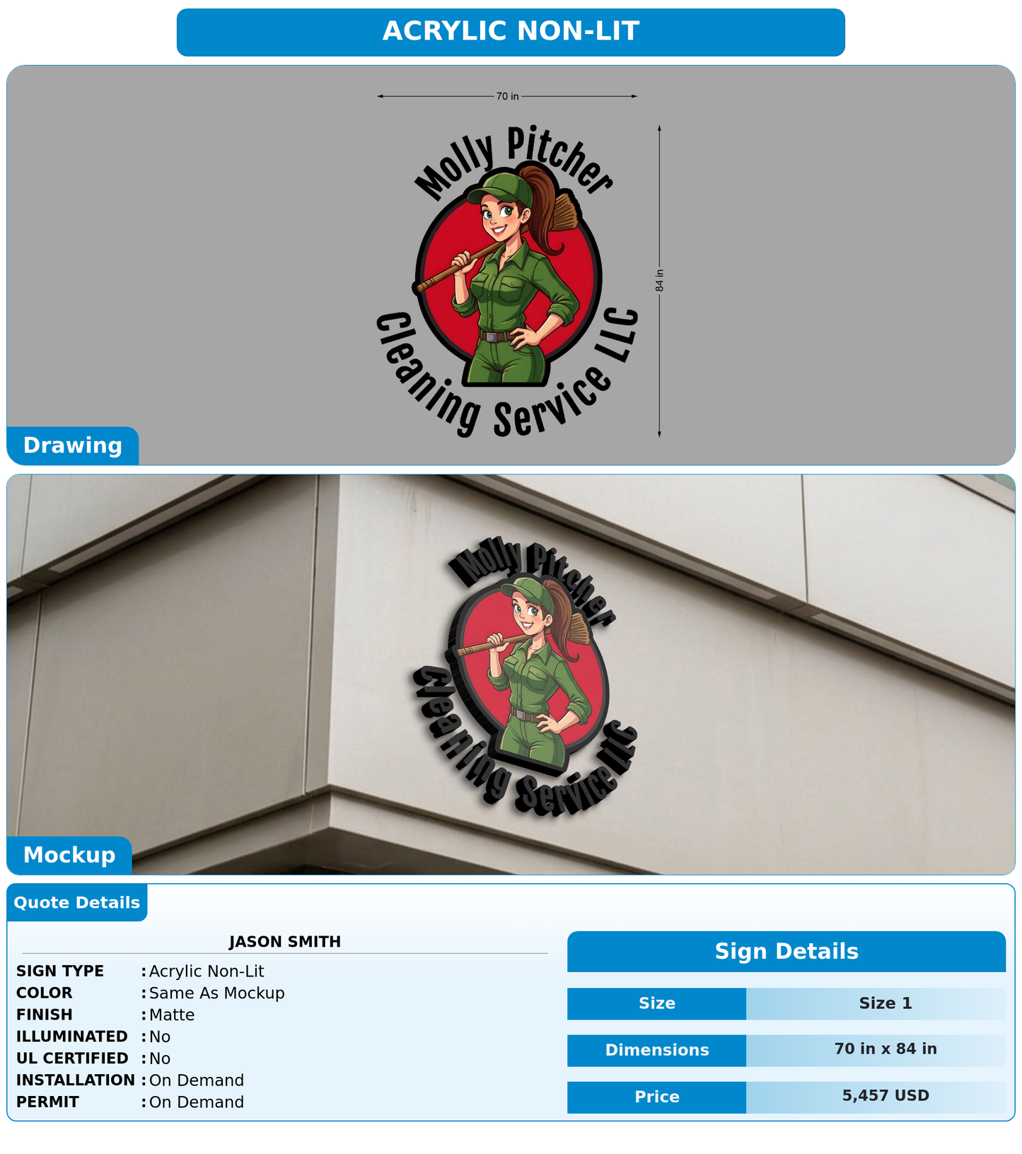 CUSTOM MOCKUP SIGN FOR Jason Smith