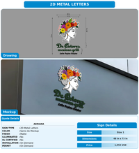 CUSTOM MOCKUP SIGN FOR Adriana