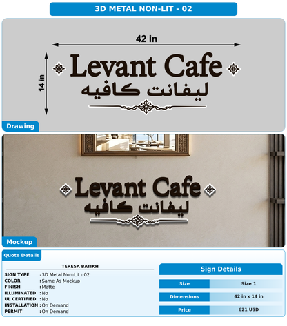 CUSTOM MOCKUP SIGN FOR Teresa Batikh