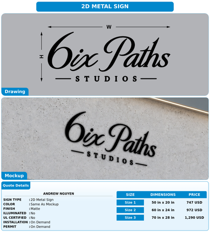 CUSTOM MOCKUP SIGN FOR Andrew Nguyen