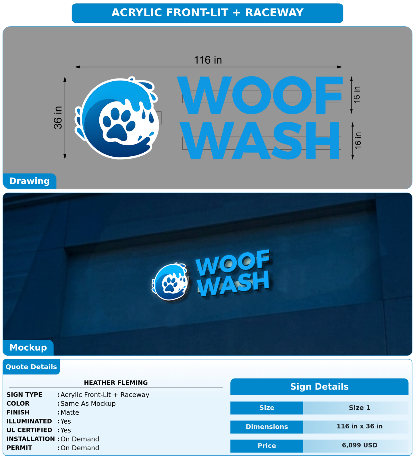 CUSTOM MOCKUP SIGN FOR Heather Fleming