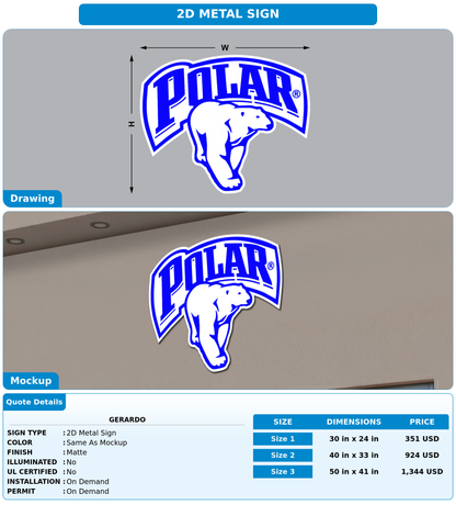 CUSTOM MOCKUP SIGN FOR Gerardo