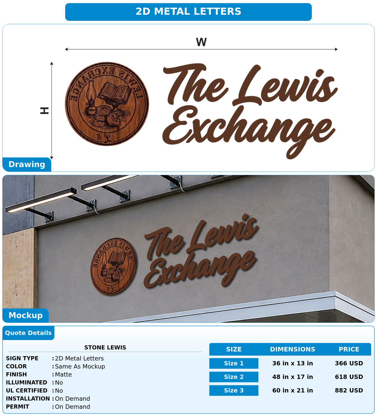 CUSTOM MOCKUP SIGN FOR Stone Lewis