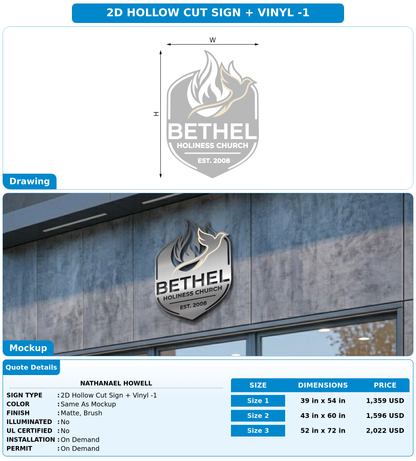 CUSTOM MOCKUP SIGN FOR Nathanael Howell
