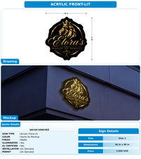CUSTOM MOCKUP SIGN FOR Sacha Sanchez