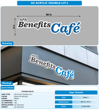 CUSTOM MOCKUP SIGN FOR STEVEN HOLST