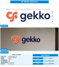 CUSTOM MOCKUP SIGN FOR Angela VELANDIA
