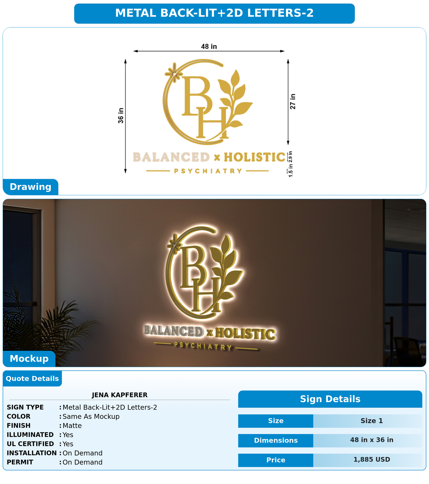 CUSTOM MOCKUP SIGN FOR Jena kapferer