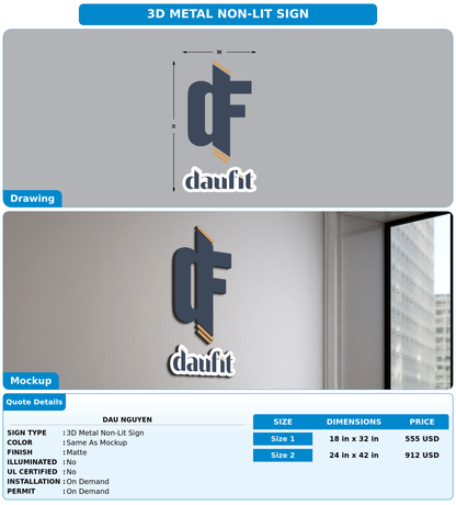 CUSTOM MOCKUP SIGN FOR Dau Nguyen