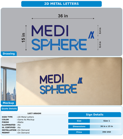 CUSTOM MOCKUP SIGN FOR Lucy Araghi
