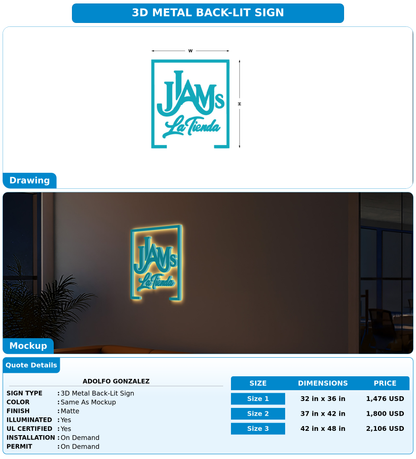CUSTOM MOCKUP SIGN FOR Adolfo Gonzalez