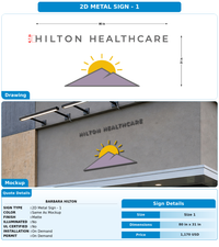 CUSTOM MOCKUP SIGN FOR Barbara Hilton