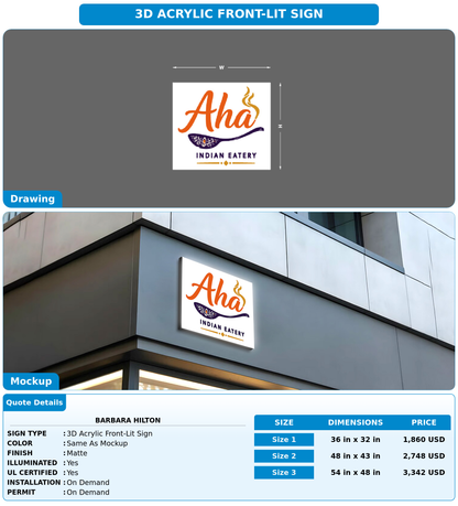 CUSTOM MOCKUP SIGN FOR Barbara Hilton