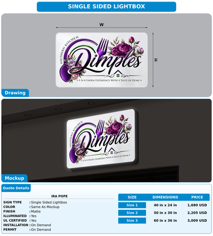 CUSTOM MOCKUP SIGN FOR Ira Pope