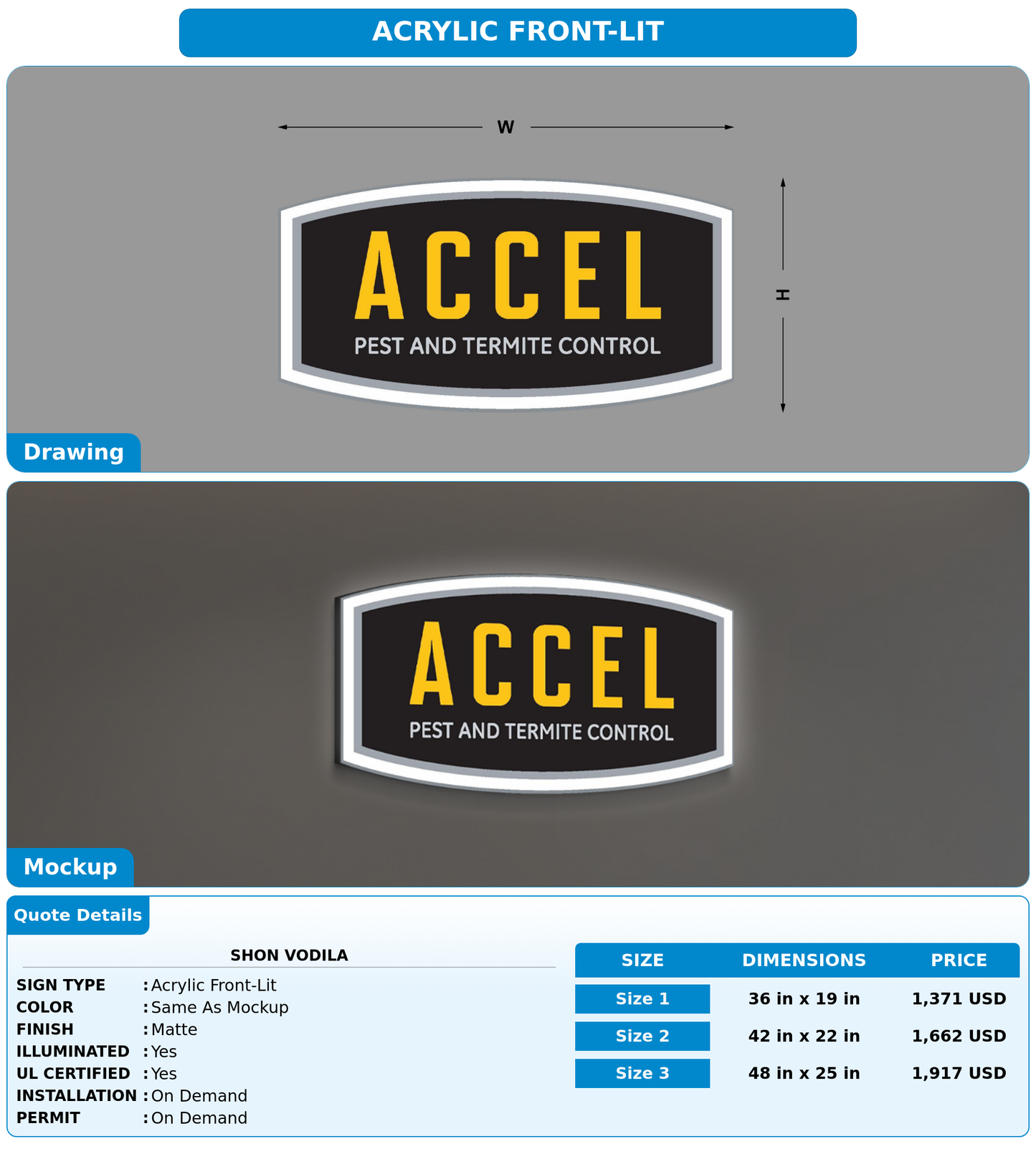 CUSTOM MOCKUP SIGN FOR Shon Vodila