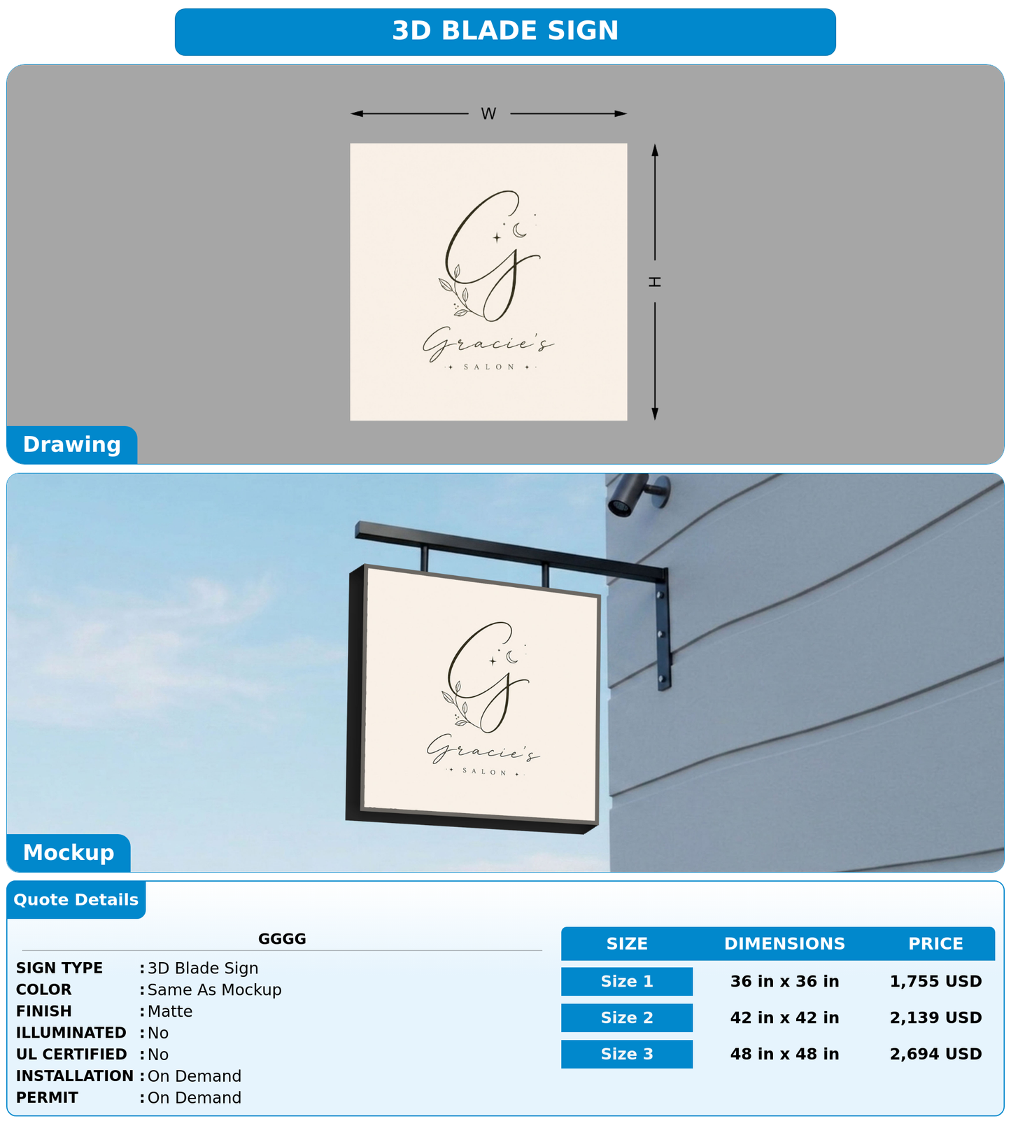 CUSTOM MOCKUP SIGN FOR Gggg