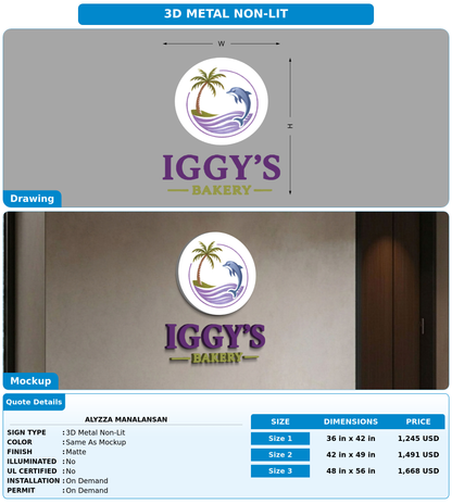 CUSTOM MOCKUP SIGN FOR Alyzza Manalansan