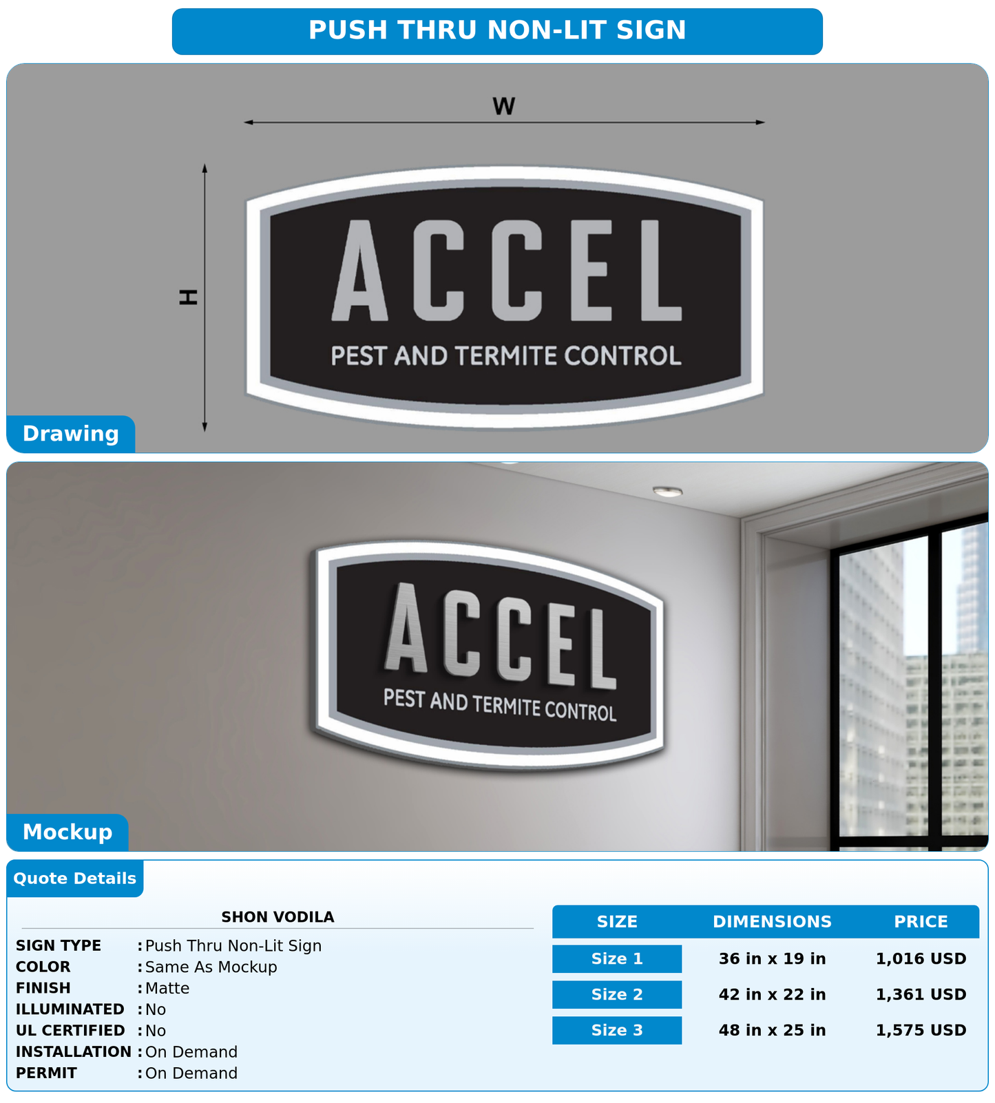 CUSTOM MOCKUP SIGN FOR Shon Vodila