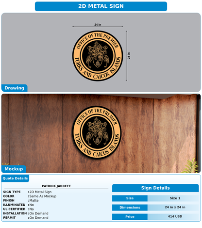 CUSTOM MOCKUP SIGN FOR Patrick Jarrett