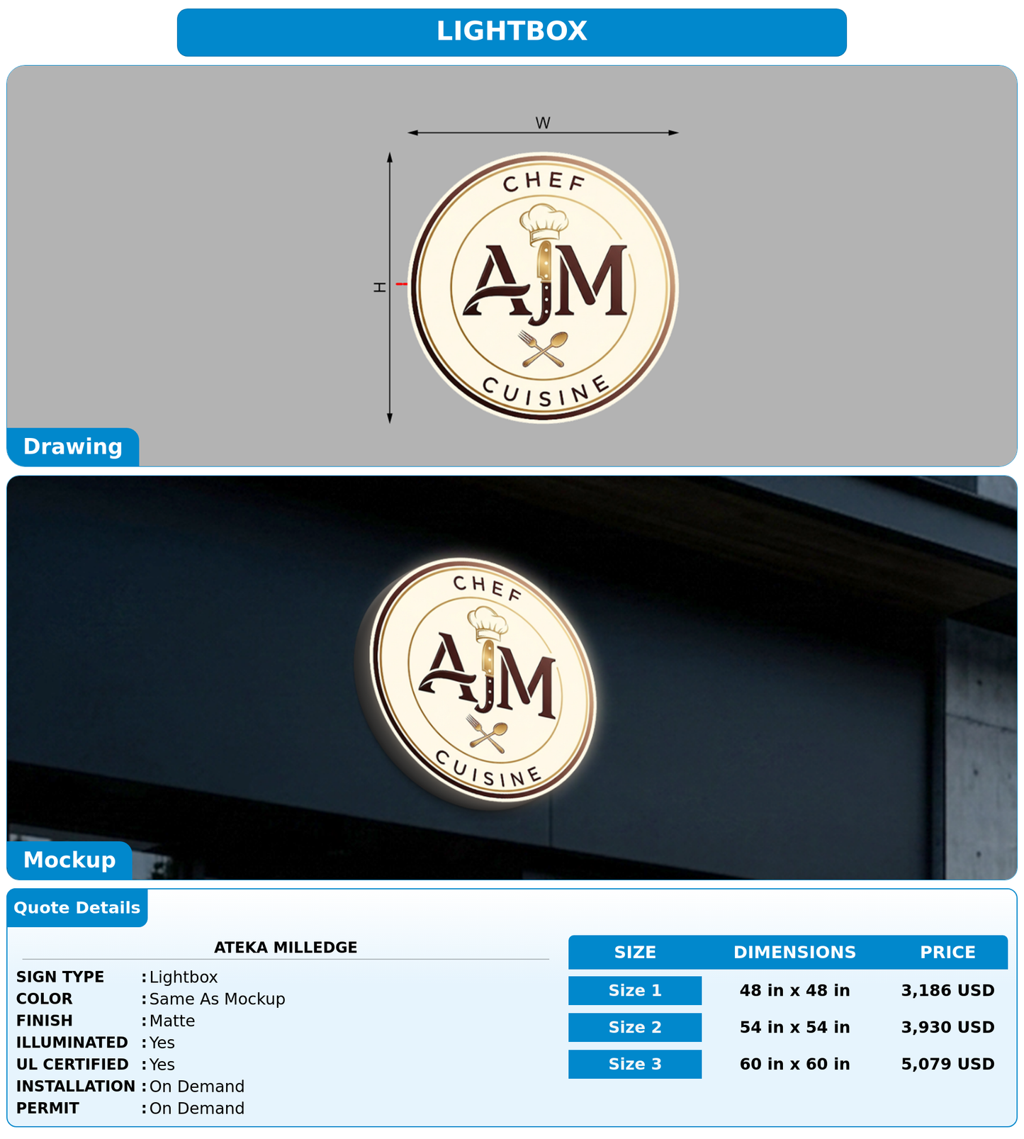 CUSTOM MOCKUP SIGN FOR Ateka Milledge