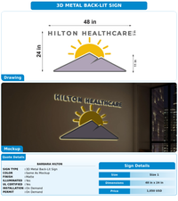 CUSTOM MOCKUP SIGN FOR Barbara Hilton