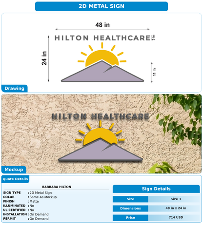 CUSTOM MOCKUP SIGN FOR Barbara Hilton