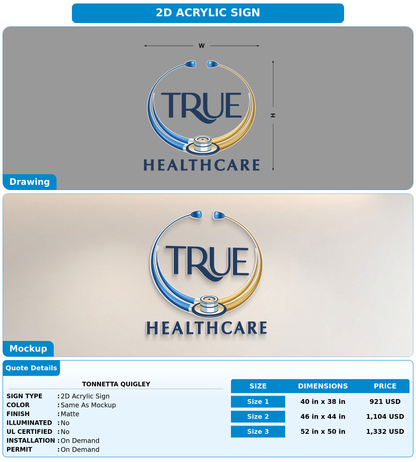 CUSTOM MOCKUP SIGN FOR Tonnetta Quigley
