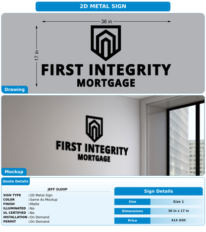 CUSTOM MOCKUP SIGN FOR Jeff sloop