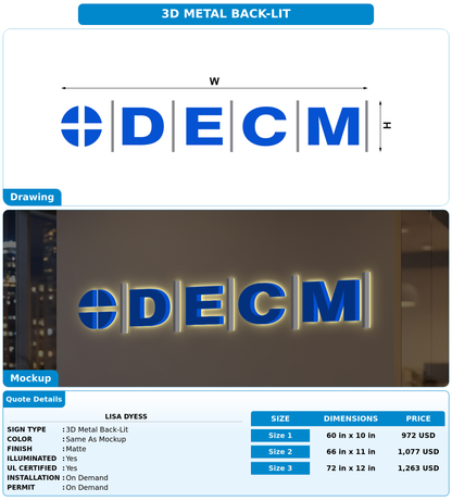 CUSTOM MOCKUP SIGN FOR Lisa Dyess
