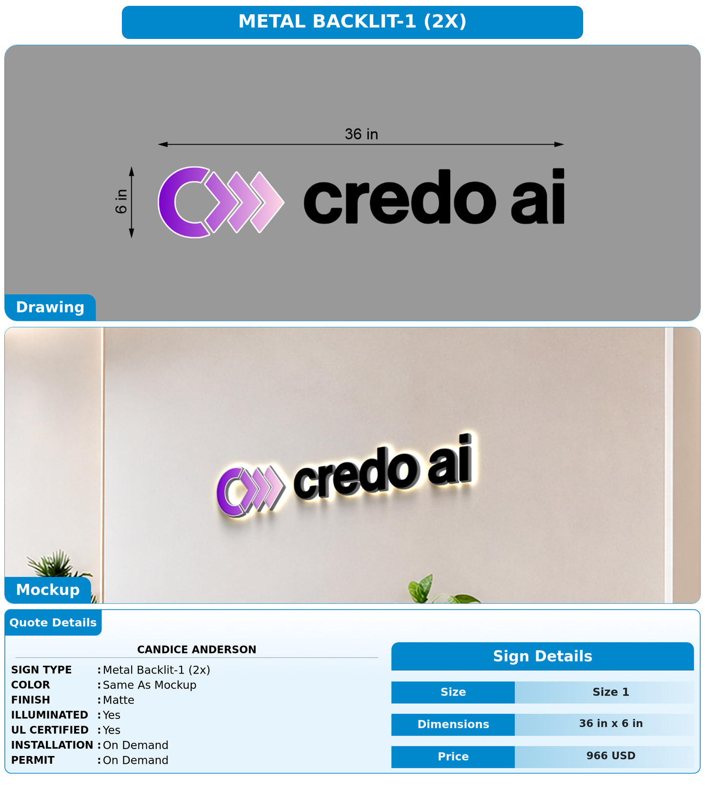 CUSTOM MOCKUP SIGN FOR Candice Anderson