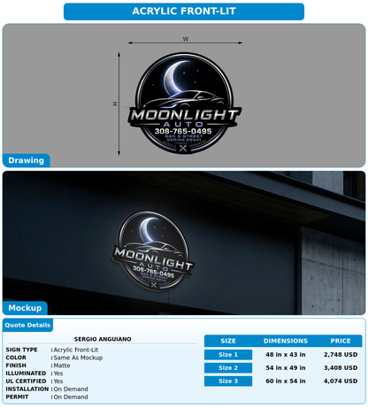 CUSTOM MOCKUP SIGN FOR sergio anguiano