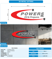 CUSTOM MOCKUP SIGN FOR Toni Powers