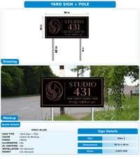 CUSTOM MOCKUP SIGN FOR Stacy Allen