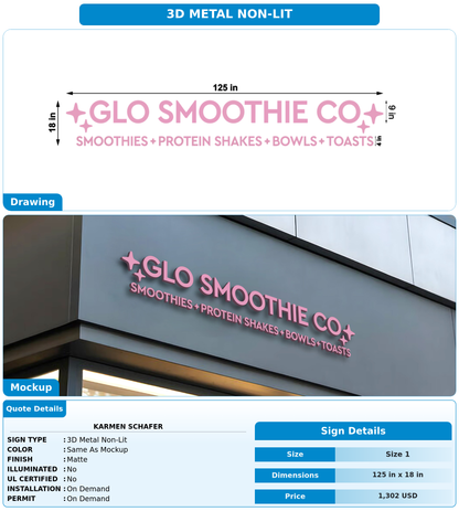 CUSTOM MOCKUP SIGN FOR Karmen Schafer
