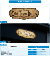 CUSTOM MOCKUP SIGN FOR Raymond Kelly